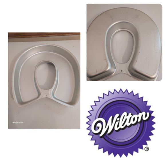 Wilton Kitchen Wilton 972 Vintage Aluminum 523258 Horseshoe Cake